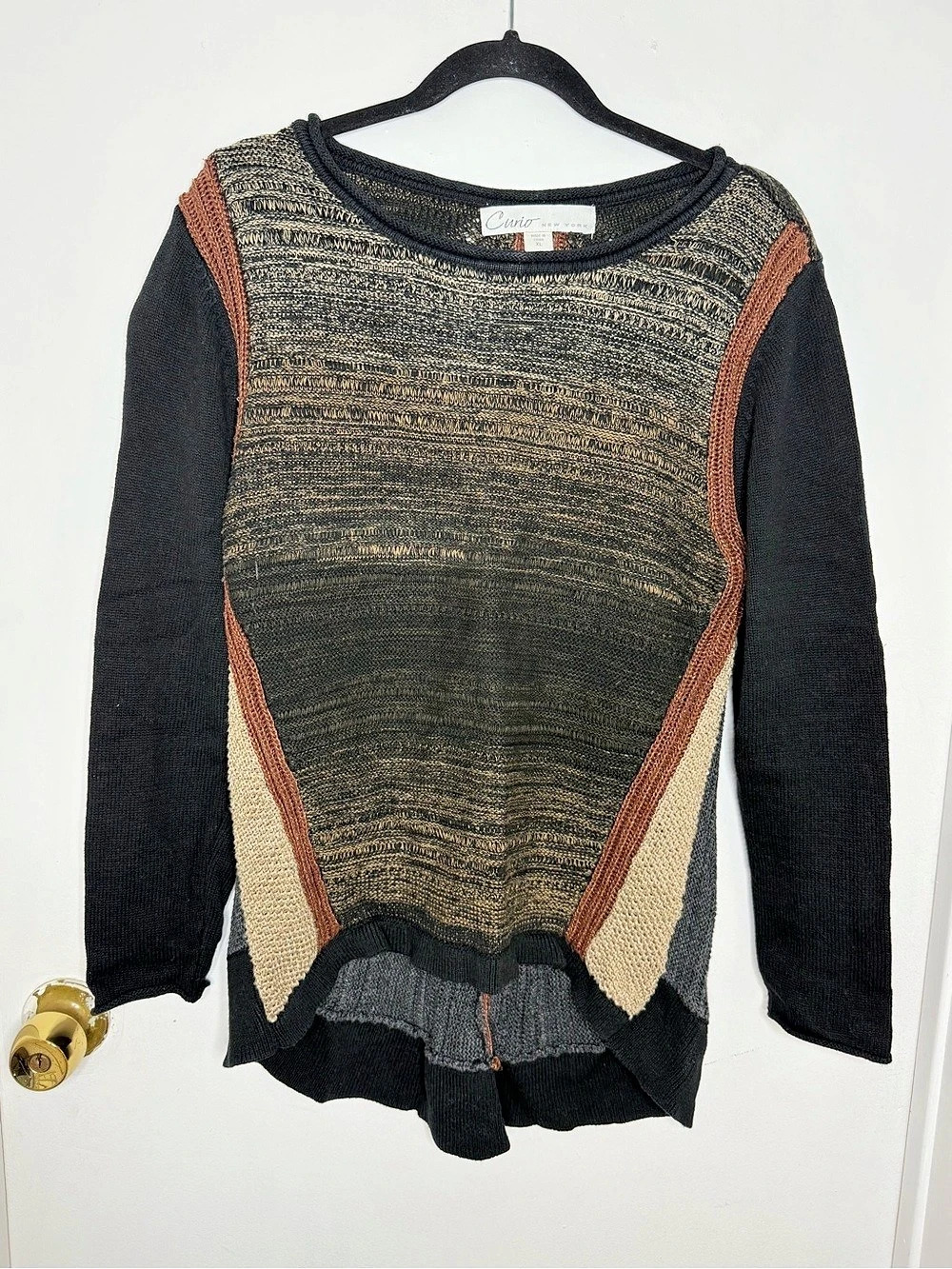 Curio New York Color Block Sweater XL